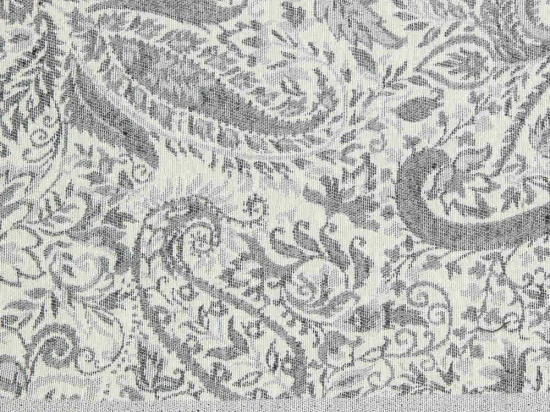 Borea Ριχτάρι Βαμβακερό Τριθέσιο Paisley 180 x 300 cm Γκρι
