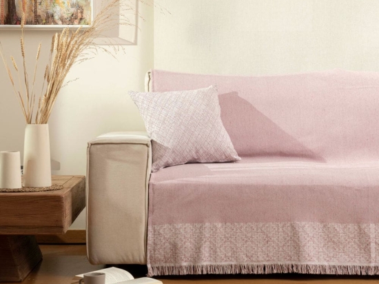 Borea Ριχτάρι Βαμβακερό Διθέσιο Iris 180 x 250 cm Μπεζ