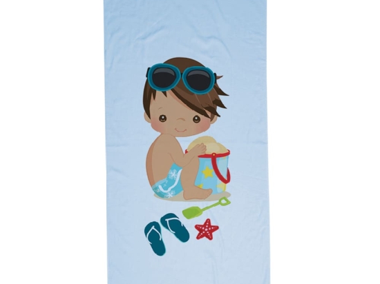Borea Πετσέτα Παρεό Beach Boy 70 x 140 cm Σιέλ