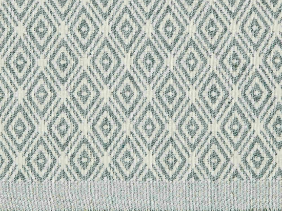 Borea Ριχτάρι Βαμβακερό Διθέσιο Ikat 180 x 250 cm Πετρόλ