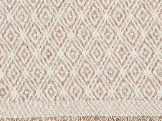 Borea Ριχτάρι Βαμβακερό Τριθέσιο Ikat 180 x 300 cm Σπαγγί