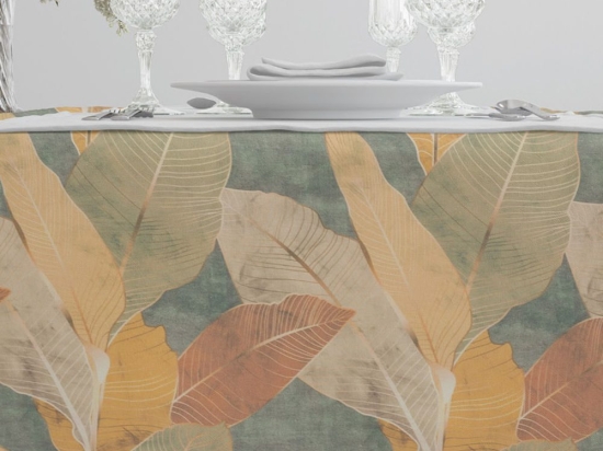 Borea Τραπεζομάντηλο Palm Tree Πράσινο 140 x 140 cm Πράσινο