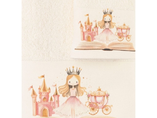 Borea Πετσέτες Σετ 2ΤΜΧ Princesa Εκρού 70 x 120 / 30 x 50 cm Εκρού