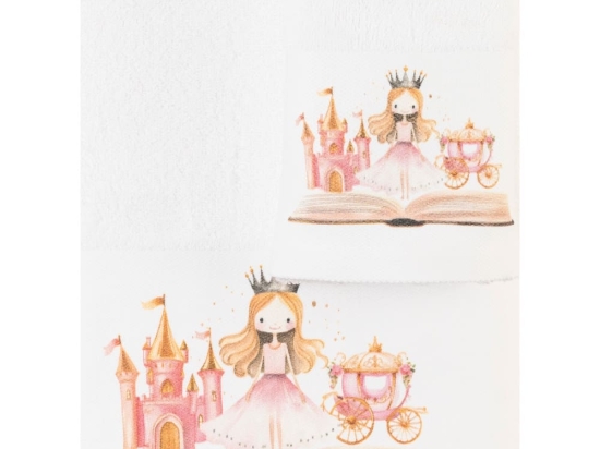 Borea Πετσέτες Σετ 2ΤΜΧ Princesa Λευκό 70 x 120 / 30 x 50 cm Λευκό