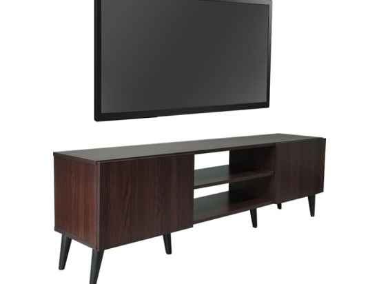 Έπιπλο τηλεόρασης Icarus pakoworld μελαμίνης καρυδί-wenge 150x32x46εκ