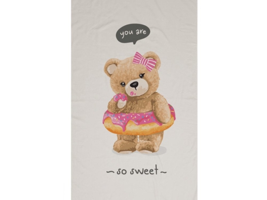 Borea Πετσέτα Παρεό So Sweet 90 x 160 cm Γκρι