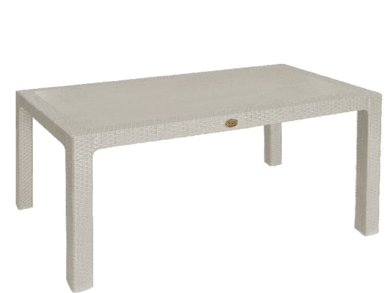 Bonsai Home Τραπέζι Rattan PP 90x150x75 Μπεζ