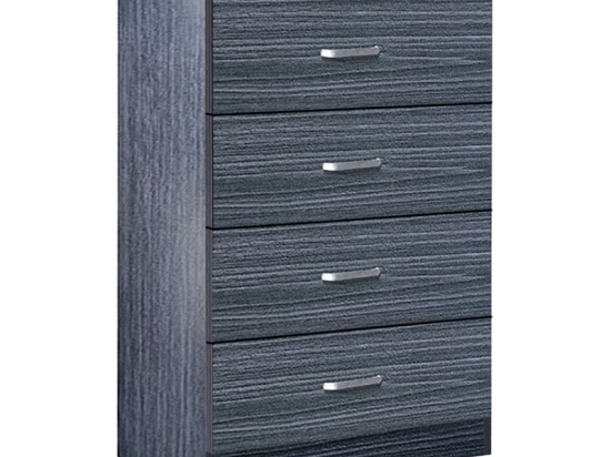 Συρταριέρα Killian pakoworld  με 4 συρτάρια zebrano 80x40x80εκ