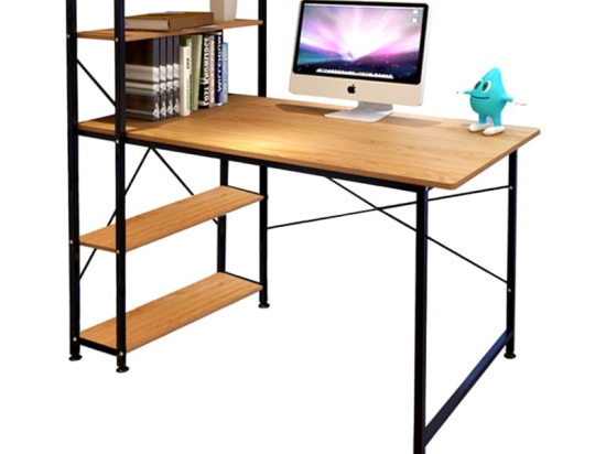 Γραφείο εργασίας Adrian pakoworld oak-μαύρο 120x64x120εκ