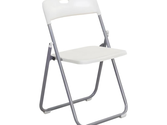Καρέκλα πτυσσόμενη Daxton pakoworld PP λευκό-ασημί 49x46.5x73.5εκ