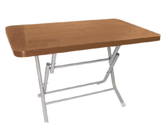 Bonsai Home Τραπέζι Σπαστό PP 80x80x72 Καφέ
