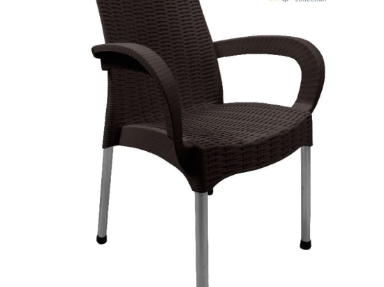 Bonsai Home Καρέκλα Cozy PP 59x58x81εκ Καφέ Σκούρο