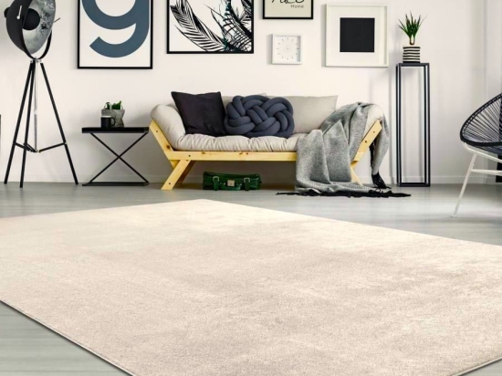 Paco Home Χαλί Soft Μπουκλέ 280x380 - Luxus Εκρού