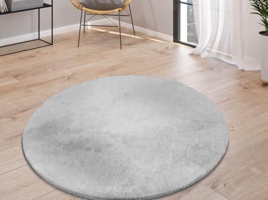 Paco Home Χαλί Ροτόντα Soft Μπουκλέ Φ 120 - Luxus Γκρι