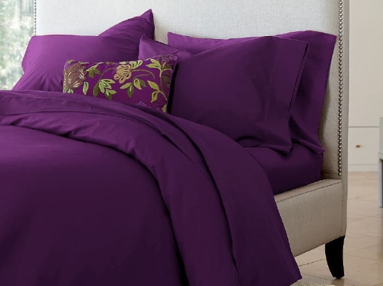 Ariete Casa Σετ Παπλωματοθήκη Βαμβακερή Περκάλι 250 TC King Size 240×260 - Homeport Μωβ
