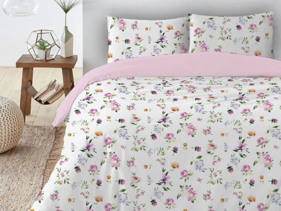 Isadore Lorreine Σετ Σεντόνια King Size Φανελένια 240x270 – Happy Flower Ροζ