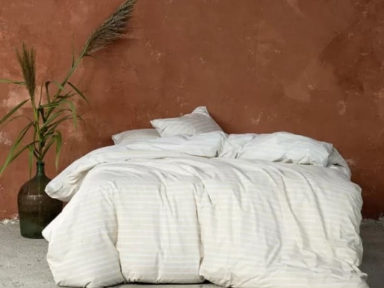 Nima Home Σετ Σεντόνια Υπέρδιπλα με Λάστιχο 160x200x32 - Evenness Μπεζ