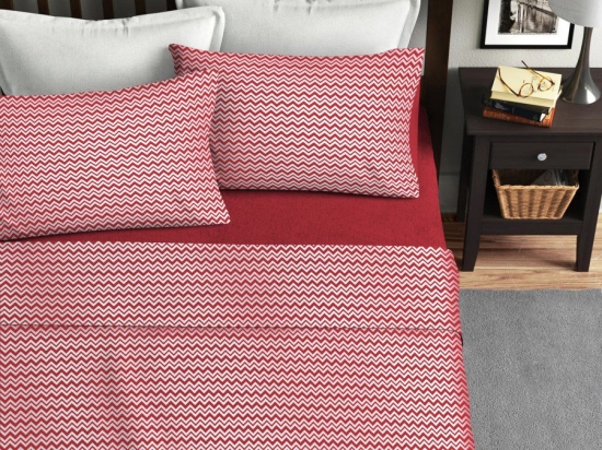 Ariete Casa Σετ Σεντόνια Μονά 160×240 - Zig Zag Κοραλί