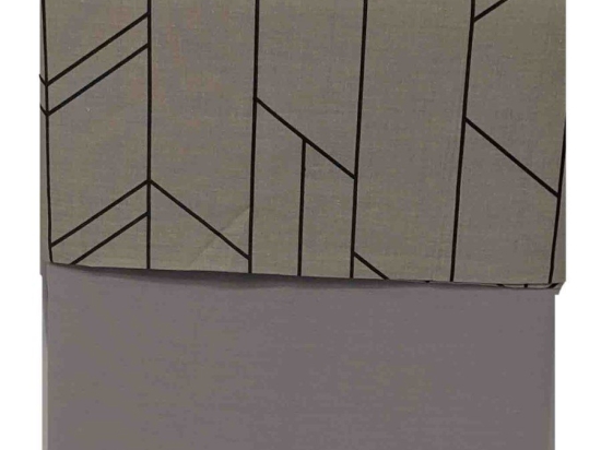 Ariete Casa Σετ Σεντόνια Μονά Percale 160×260 - Principe Line Γκρι/Ποντικί
