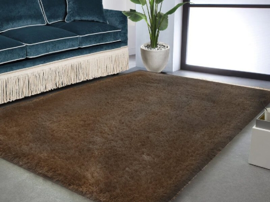 Bonsai Home Χαλί Shaggy 3D Modern Design 170x220 - Καφέ Σκούρο