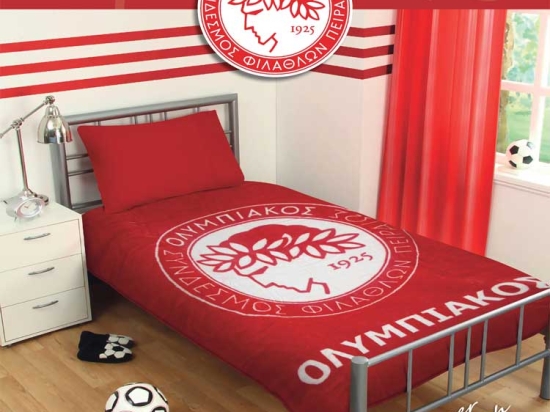 Ariete Casa Κουβέρτα Βελουτέ Ολυμπιακός FC 160 x 220 cm