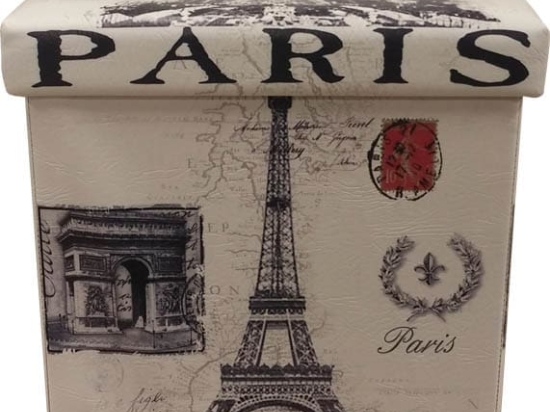 Κουτί Αποθήκευσης – Σκαμπό PARIS