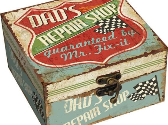 Διακοσμητικό Κουτί “Dad's” 13x13x7