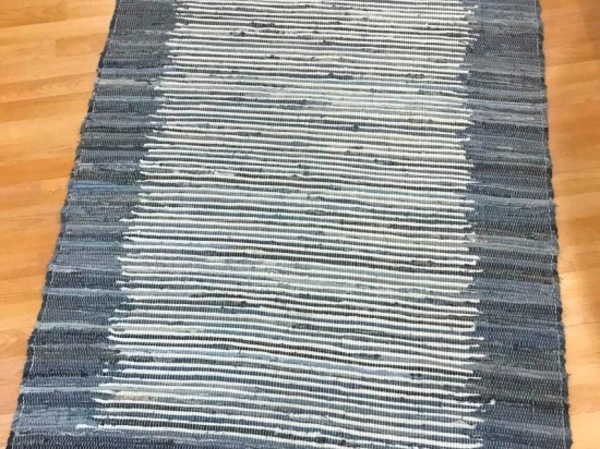 Amo la Casa Χαλάκι Πλεκτό Γαλάζιο-Γκρι 120x170 cm