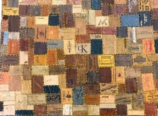 Lalos Χαλί Δερμάτινο 120x180 - Leather Labels Καφέ