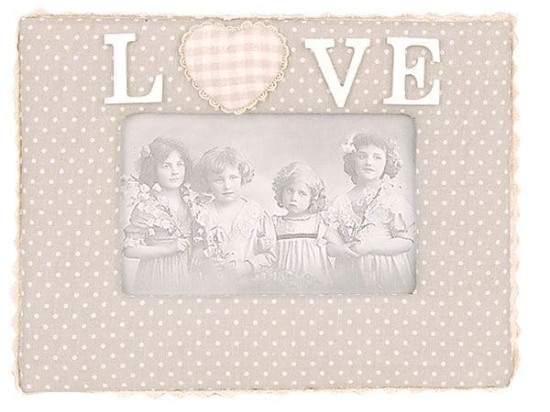 Vekrakis Κορνίζα Υφασμάτινη “Love” 23X18X3,5 cm