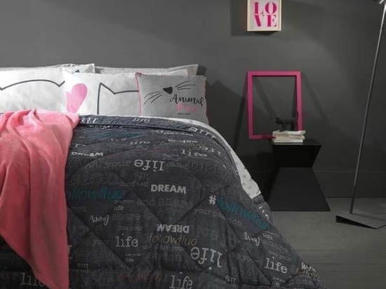 Amo la Casa Πάπλωμα King Size 250Χ250 - Life Γκρι