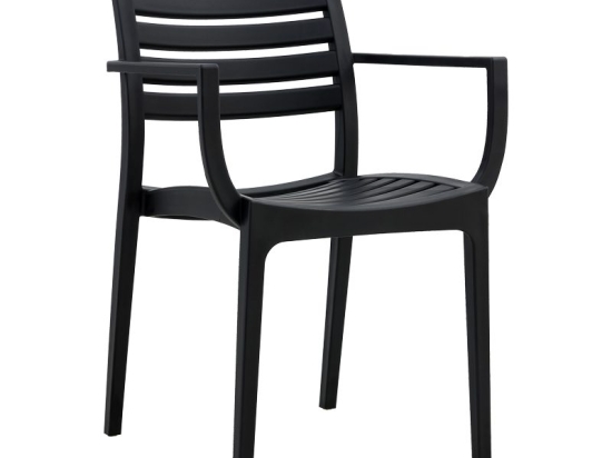Πολυθρόνα Gerko pakoworld με UV protection μαύρο pp 57x46x83εκ