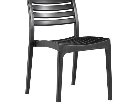 Καρέκλα Gerko pakoworld με UV protection μαύρο pp 57x46x83εκ