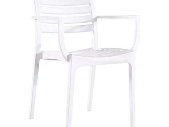 Πολυθρόνα Gerko pakoworld με UV protection λευκό pp 57x46x83εκ