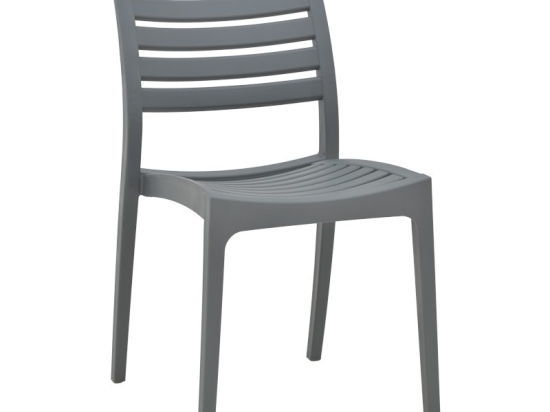 Καρέκλα Gerko pakoworld με UV protection ανοιχτό γκρι pp 57x46x83εκ