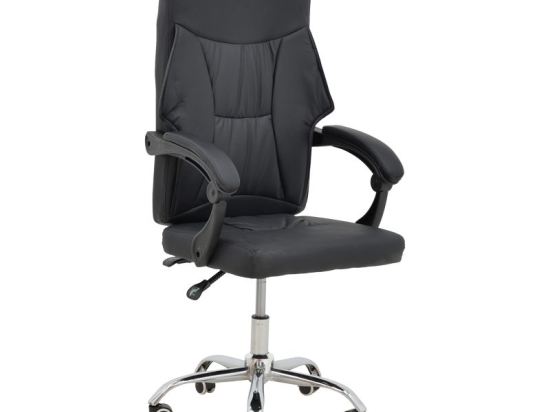 Καρέκλα γραφείου διευθυντή Glorin pakoworld μαύρο pu 60x68x128εκ
