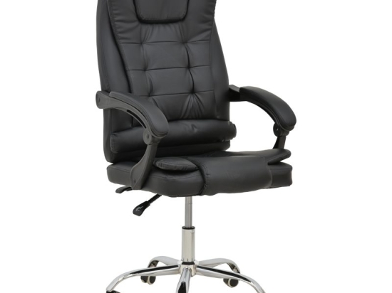 Καρέκλα γραφείου διευθυντή Toronsi pakoworld μαύρο pu 60x68x128εκ