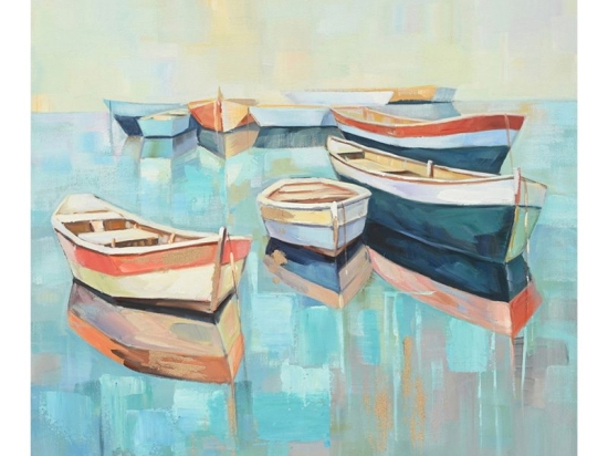 Πίνακας σε καμβά Boatty Ι Inart 100x3x100εκ