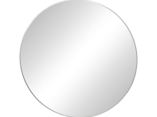 Καθρέπτης Nhaos Inart ασημί αλουμίνιο Φ60x2.5εκ