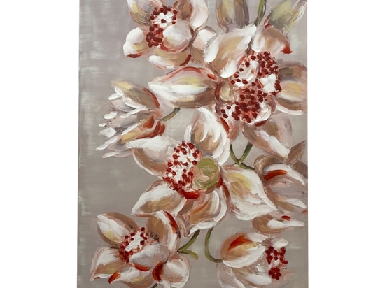 Πίνακας σε καμβά Flourish Inart 80x3x120εκ