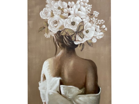 Πίνακας σε καμβά Weddy Inart 80x3x120εκ