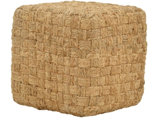 Σκαμπό Aropion Inart μπεζ 100% γιούτα 40x40x40εκ