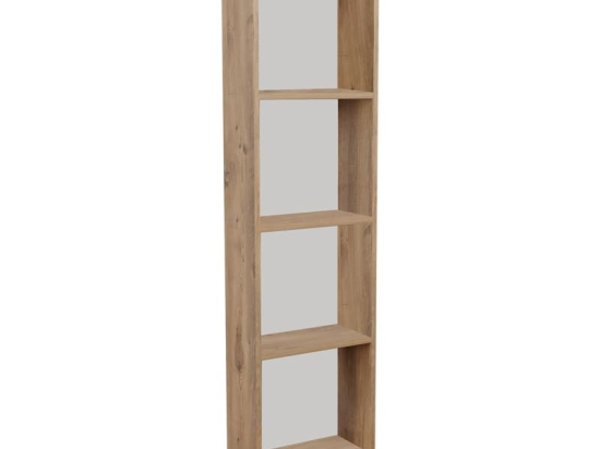 Βιβλιοθήκη Courtnai pakoworld oak μελαμίνης 40x19.5x170εκ