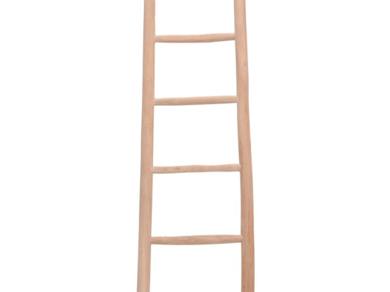 Σκάλα Morjeve pakoworld teak ξύλο σε φυσική απόχρωση 45x6x150εκ