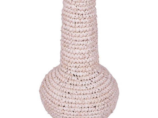 Βάζο Sannery Inart sisal σε φυσική απόχρωση Φ18x30εκ