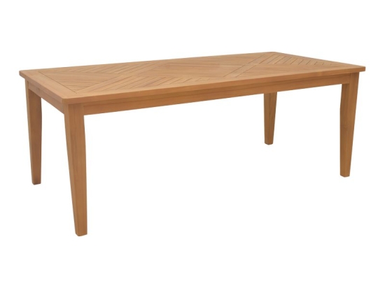 Τραπέζι Mady pakoworld teak ξύλο σε φυσική απόχρωση 200x100x75εκ
