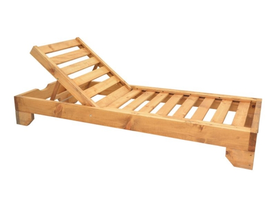 Ξαπλώστρα Zalka pakoworld L1 σε φυσική απόχρωση 66x197x28εκ