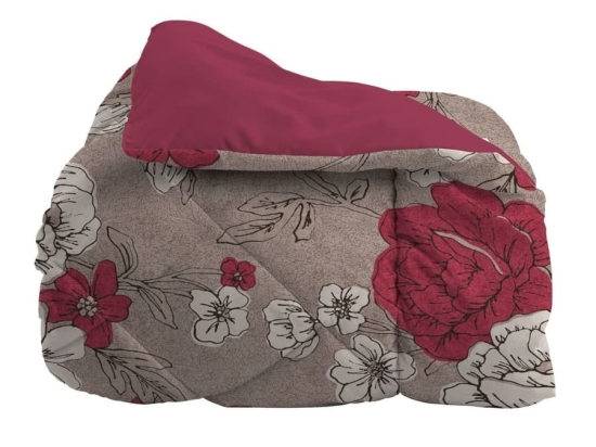 Amo la Casa Πάπλωμα Μονό Microsatin 170×250 –  Syrah Φλοράλ Μπεζ