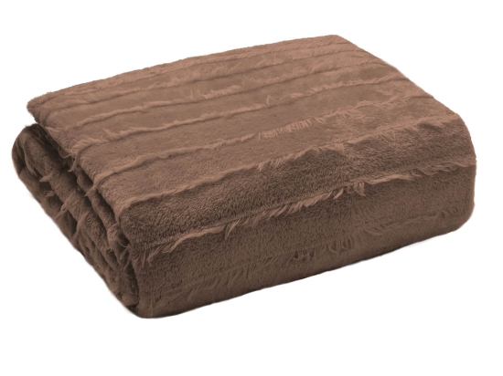 Amo la Casa Κουβέρτα Μονή Flannel 150X200 - Mercury Καφέ