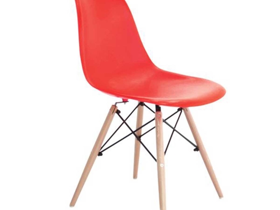 Καρέκλα Art Wood pp σε κόκκινο χρώμα 46x52x82 εκ